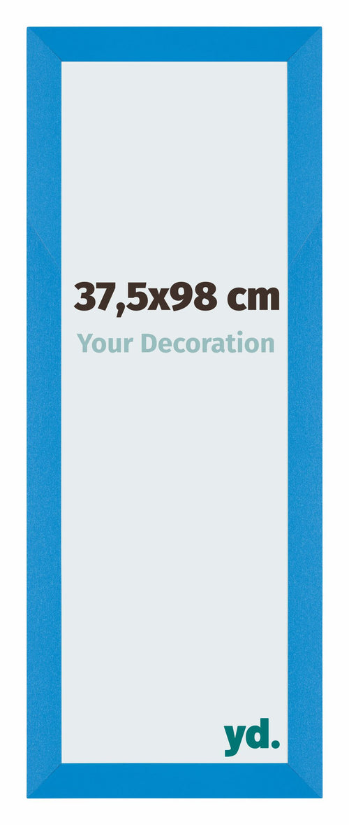 Mura MDF Cornice 37 5x98cm Blu Acceso Davanti Dimensione | Yourdecoration.it