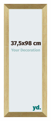 Mura MDF Cornice 37 5x98cm Oro Lucido Davanti Dimensione | Yourdecoration.it