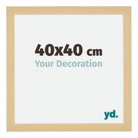 Mura MDF Cornice 40x40cm Acero Decorativo Davanti Dimensione | Yourdecoration.it