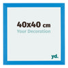 Mura MDF Cornice 40x40cm Blu Acceso Davanti Dimensione | Yourdecoration.it