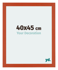 Mura MDF Cornice 40x45cm Arancione Davanti Dimensione | Yourdecoration.it