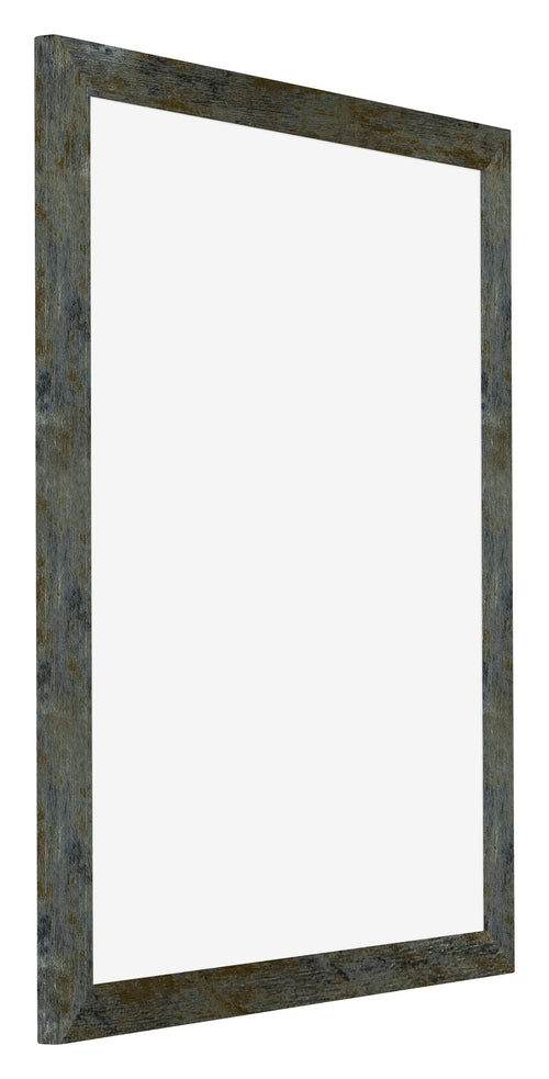 Mura MDF Cornice 40x45cm Blu Oro Fondente Davanti Obliquo | Yourdecoration.it