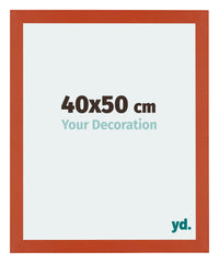 Mura MDF Cornice 40x50cm Arancione Davanti Dimensione | Yourdecoration.it