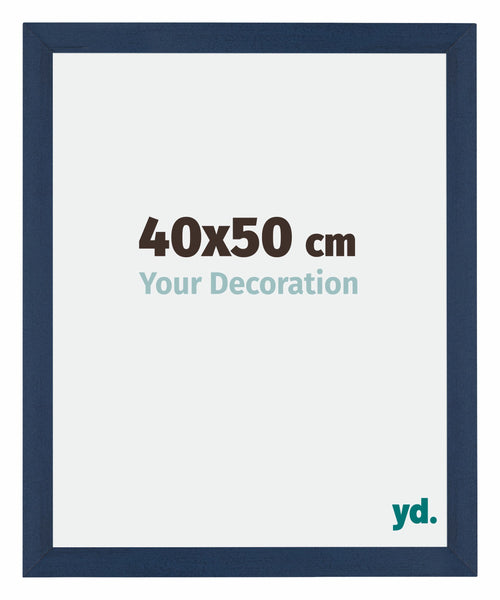 Mura MDF Cornice 40x50cm Blu Scuro Spazzato Davanti Dimensione | Yourdecoration.it