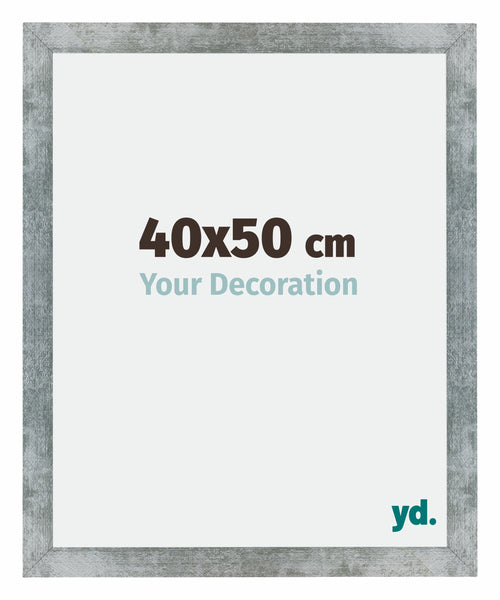 Mura MDF Cornice 40x50cm Ferro Spazzato Davanti Dimensione | Yourdecoration.it
