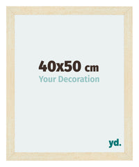Mura MDF Cornice 40x50cm Sabbia Spazzato Davanti Dimensione | Yourdecoration.it