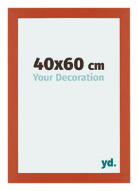 Mura MDF Cornice 40x60cm Arancione Davanti Dimensione | Yourdecoration.it