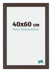 Mura MDF Cornice 40x60cm Quercia Scura Davanti Dimensione | Yourdecoration.it