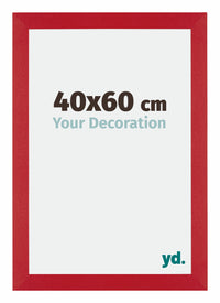 Mura MDF Cornice 40x60cm Rosso Davanti Dimensione | Yourdecoration.it