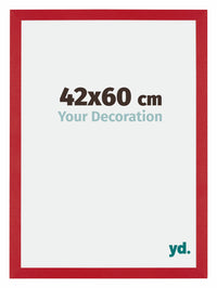 Mura MDF Cornice 42x60cm Rosso Davanti Dimensione | Yourdecoration.it