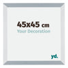 Mura MDF Cornice 45x45cm Alluminio Spazzolato Dimensione | Yourdecoration.it