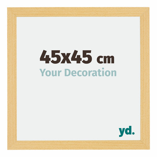 Mura MDF Cornice 45x45cm Faggio Decorativo Davanti Dimensione | Yourdecoration.it