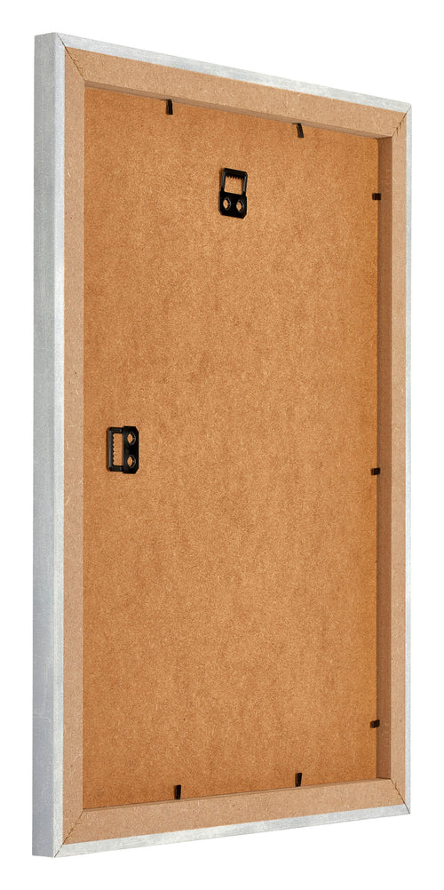 Mura MDF Cornice 45x60cm Argento Lucido Vintage Retro Obliquo | Yourdecoration.it
