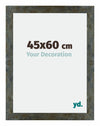 Mura MDF Cornice 45x60cm Blu Oro Fondente Davanti Dimensione | Yourdecoration.it