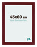 Mura MDF Cornice 45x60cm Vino Rosso Spazzato Davanti Dimensione | Yourdecoration.it