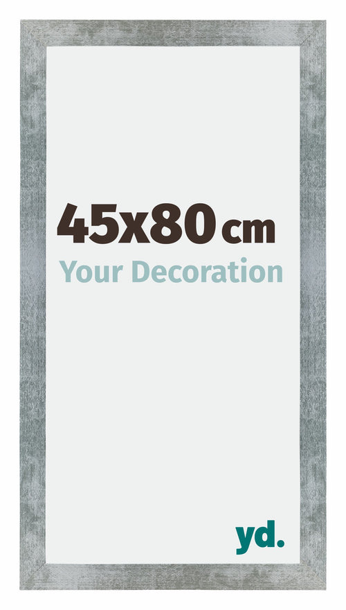 Mura MDF Cornice 45x80cm Ferro Spazzato Davanti Dimensione | Yourdecoration.it
