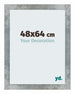 Mura MDF Cornice 48x64cm Ferro Spazzato Davanti Dimensione | Yourdecoration.it