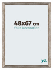 Mura MDF Cornice 48x67cm Metallo Vintage Davanti Dimensione | Yourdecoration.it