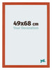 Mura MDF Cornice 49x68cm Arancione Davanti Dimensione | Yourdecoration.it