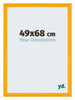 Mura MDF Cornice 49x68cm Giallo Davanti Dimensione | Yourdecoration.it