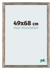 Mura MDF Cornice 49x68cm Metallo Vintage Davanti Dimensione | Yourdecoration.it
