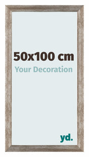 Mura MDF Cornice 50x100cm Metallo Vintage Davanti Dimensione | Yourdecoration.it