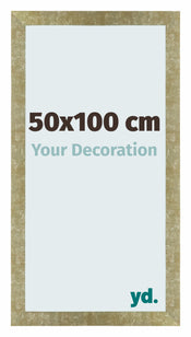 Mura MDF Cornice 50x100cm Oro Antico Davanti Dimensione | Yourdecoration.it