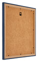 Mura MDF Cornice 50x50cm Blu Scuro Spazzato Retro Obliquo | Yourdecoration.it