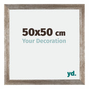 Mura MDF Cornice 50x50cm Metallo Vintage Davanti Dimensione | Yourdecoration.it