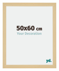Mura MDF Cornice 50x60cm Acero Decorativo Davanti Dimensione | Yourdecoration.it