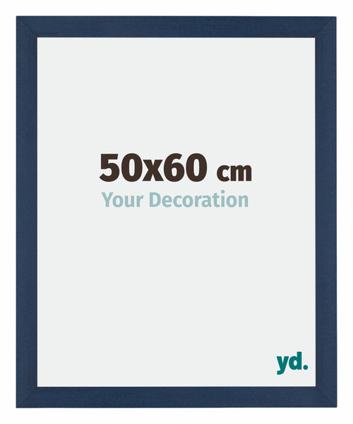Mura MDF Cornice 50x60cm Blu Scuro Spazzato Davanti Dimensione | Yourdecoration.it