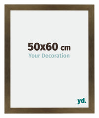 Mura MDF Cornice 50x60cm Bronzo Decorativo Davanti Dimensione | Yourdecoration.it