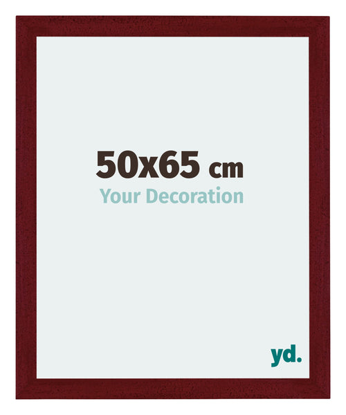 Mura MDF Cornice 50x65cm Vino Rosso Spazzato Davanti Dimensione | Yourdecoration.it