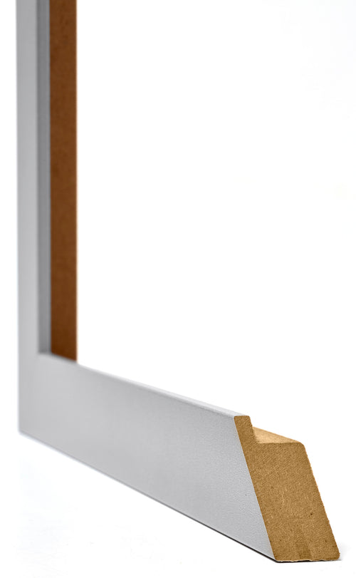 Mura MDF Cornice 50x75cm Argento Opaco Dettaglio Intersezione | Yourdecoration.it