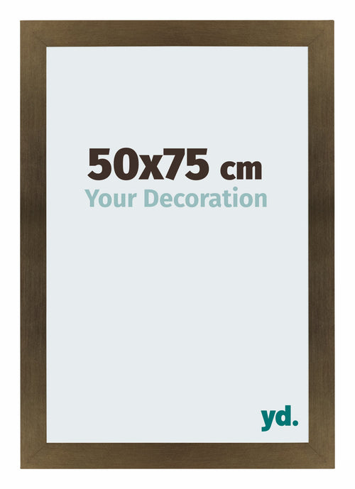 Mura MDF Cornice 50x75cm Bronzo Decorativo Davanti Dimensione | Yourdecoration.it