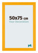 Mura MDF Cornice 50x75cm Giallo Davanti Dimensione | Yourdecoration.it