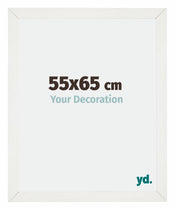 Mura MDF Cornice 55x65cm Bianco Spazzato Davanti Dimensione | Yourdecoration.it