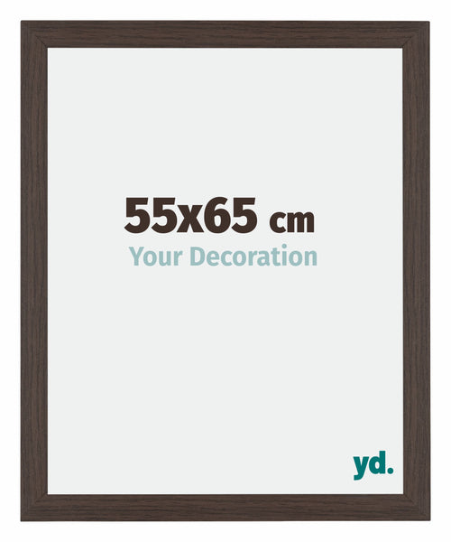 Mura MDF Cornice 55x65cm Quercia Scura Davanti Dimensione | Yourdecoration.it