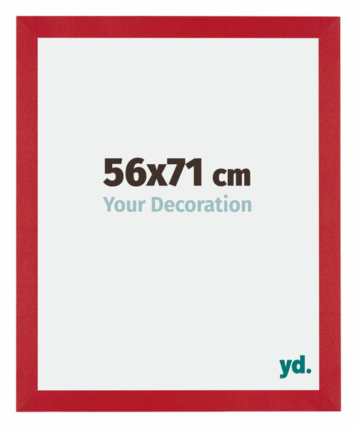 Mura MDF Cornice 56x71cm Rosso Davanti Dimensione | Yourdecoration.it