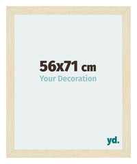 Mura MDF Cornice 56x71cm Sabbia Spazzato Davanti Dimensione | Yourdecoration.it