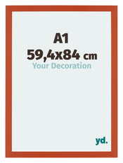 Mura MDF Cornice 59 4x84cm Arancione Davanti Dimensione | Yourdecoration.it