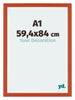 Mura MDF Cornice 59 4x84cm Arancione Davanti Dimensione | Yourdecoration.it