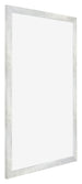 Mura MDF Cornice 59 4x84cm Argento Lucido Vintage Davanti Obliquo | Yourdecoration.it