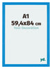 Mura MDF Cornice 59 4x84cm Blu Acceso Davanti Dimensione | Yourdecoration.it