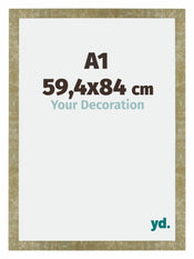 Mura MDF Cornice 59 4x84cm Oro Antico Davanti Dimensione | Yourdecoration.it