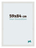 Mura MDF Cornice 59x84cm Bianco Opaco Davanti Dimensione | Yourdecoration.it