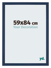 Mura MDF Cornice 59x84cm Blu Scuro Spazzato Davanti Dimensione | Yourdecoration.it