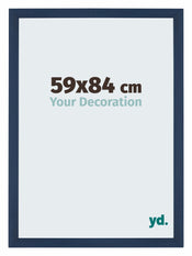 Mura MDF Cornice 59x84cm Blu Scuro Spazzato Davanti Dimensione | Yourdecoration.it
