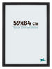 Mura MDF Cornice 59x84cm Grana di Legno Nero Davanti Dimensione | Yourdecoration.it