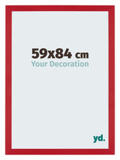 Mura MDF Cornice 59x84cm Rosso Davanti Dimensione | Yourdecoration.it